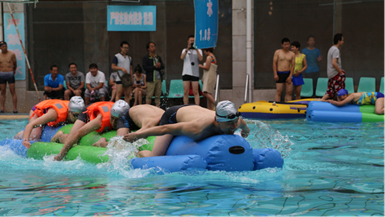 搏翱水上趣味運動會項目：水上競速